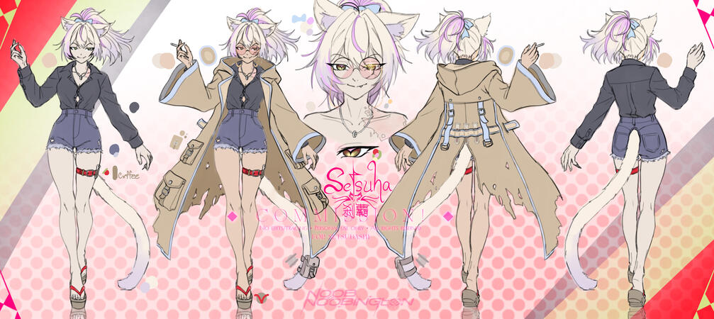 Character Sheet commission for Setsudashi! 1/7/26