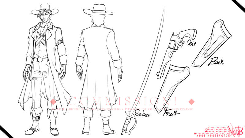 Character sheet sketch comm for PossumPockets 26/3/26